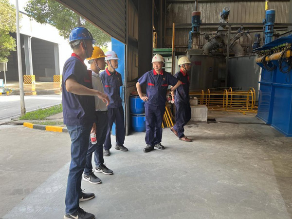 集團公司到建材公司檢查安全環保工作