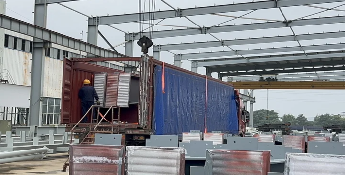 公司海外新項目鋼結構順利出口